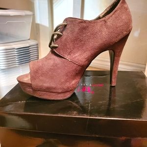 Bootie- Tall Heeled Open toe